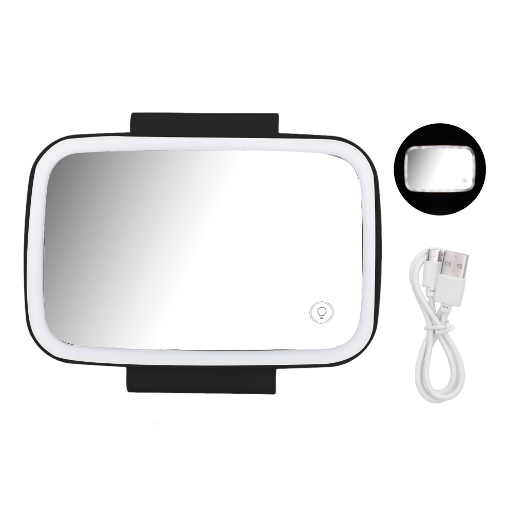 Car Sun Visor Vanity Mirror Dimmable Led S Three Modes Smart Touch Control Design Usb Rechargeable Built In Lithium Battery Rechargeable Light 9190834839738