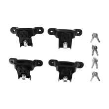 Anclajes de amarre con cerradura de acero inoxidable para camiones Ford Serie F. Estructura de aleación resistente al aceite. Recubrimiento de polvo