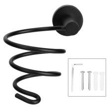 Sophisticated Bathroom Addition, Accommodates Most Hair Dryer Types, Wall-Mounted Hair Dryer Holder With Durable Stainless Steel Construction, Anodize