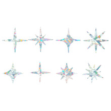 Decorative Bird Savers, Save Birds Anti-Collision Window Clings, No Glue No Mess Rainbow Maker Suncatchers