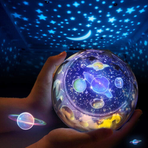 Φωτιστικό νυκτός Starry Sky, περιστροφή 360 μοιρών, ονειρικές λειτουργίες χρώματος,