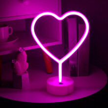 Sugárzó neon szívek, dekoratív lámpa különleges alkalmakra, Valentin-napi ajándékok, szuperfényes neonfények, tökéletes esküvői