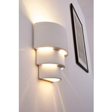 Applique murale minimaliste pour plusieurs emplacements, en métal durable avec traitement anticorrosion et antirouille, design semi-circulaire,