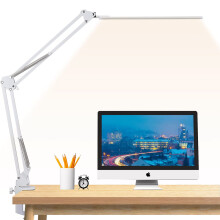 Lampe de bureau pour architectes et artistes, fonction minuterie et mode mémoire, 30 modes d'éclairage, lampe à bras articulé à économie