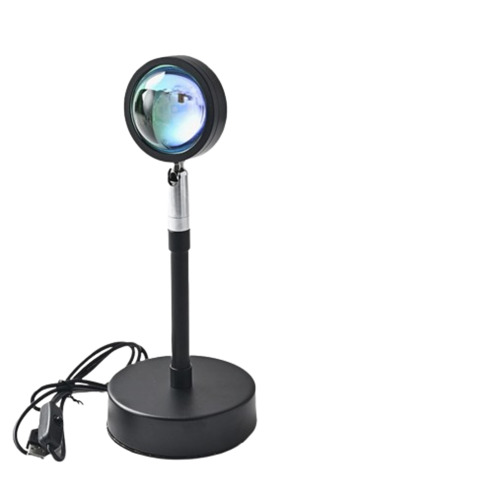 Rainbow Lamp Projector For Home Decor, Sunset Projector With 180-Degree Rotating Design And Usb Port, Ambient Led Night For Bedroom Light 9448196746516