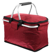 Portable Folding Insulated Picnic Basket for Outdoor Camping School Picnics
