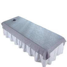 Massage table cover, waterproof, washable, soft, breathable, with hole (04).