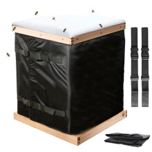 Beehive Insulation Wrap 600D Oxford Cloth Beehive Protective Cover Windproof Adjustable Waterproof Winter Protection