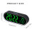 Modern Electronic Clock With Rechargeable-Black green  light 4