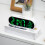 Modern Electronic Clock With Rechargeable-Black green  light 6