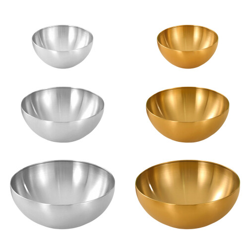 Bol de préparation de repas en acier inoxydable,-Argent 25cm 1