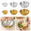 Bol de préparation de repas en acier inoxydable,-Argent 25cm 3