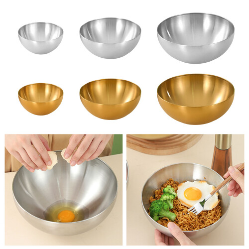 Bol de préparation de repas en acier inoxydable,-Argent 25cm 2