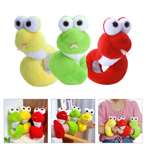 Bracelet à gifle en coton PP rouge/vert/jaune, thème-Rouge 2