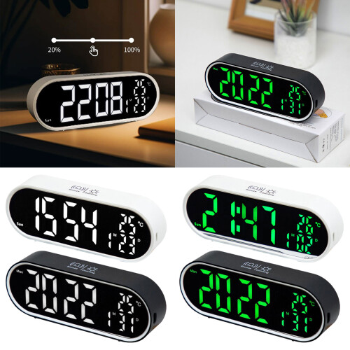 L'horloge électronique moderne présente un-Feu vert noir 2