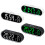 Modern Electronic Clock With Rechargeable-Black green  light 2