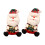 Kerstman knuffelfiguur met geschenkdoos-Geruite geurstijl 1
