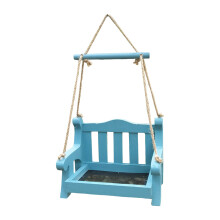 Automatic Hanging Pet Feeders Bird Useful Swing Chair-Blue