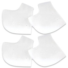 4Pack Silicone Heel Protectors, Heel Cushions, Sock Heel Pads, Gel Pads for Boots, Cracked Heel Protection