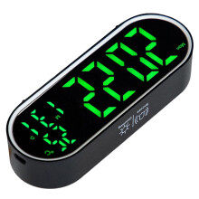 Modern Electronic Clock With Rechargeable-Black green  light