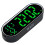 Modern Electronic Clock With Rechargeable-Black green  light 1