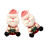 Peluche de père noël réaliste avec-modèle à rayures rouges 1