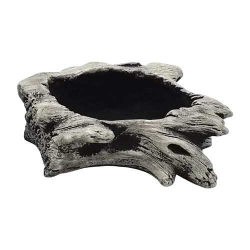 Artificial Driftwood Succulents Planter Rustics-Light Grey