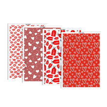 Paquet de 4 papier de transfert Valentine 95x138mm-YH979899100