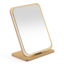 Vanity Mirror Wood Standing Foldable Portable Dressing Table 21x16 cm  Standing For Makeup Hair
