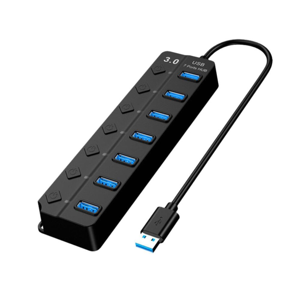 Usb 3.0 Hub Splitter With 7 Port Expansion Speed Data Transfer For Laptop And Desktop 9382693508256