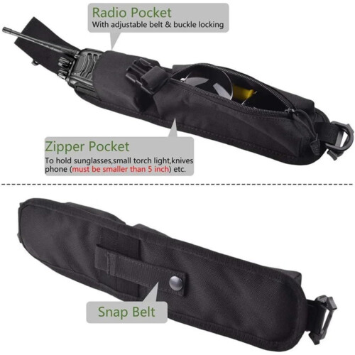 Tactical Shoulder Strap Sundries Bags For Backpack Accessory MOLLE Compatible Key Flashlight Pouch EDC Kit Tools Bag 1