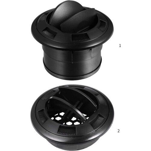 Efficiency Travel Motorhomes Round Air Ventilation Outlet Louver Adjustable Leaf Diffuser For RVs Without Grille 1