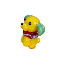 Tier-Miniatur-Ornament, handgefertigte-Kleiner gelber Hund