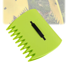 3in1 Ergonomic Garden Leaf Scoops with Rake, Large Capacity Leaf Grabber for Leaves and Grass (Green)