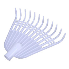 Garden Leaf Rake 12Tooth Lightweight Hand Rake Tool for Gardening and Small Spaces