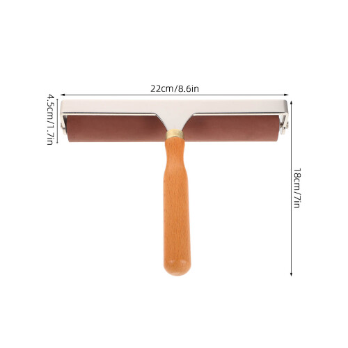 2 Printmaking Roller Mit Holzgriff Für Kunsthandwerk 2