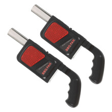 2Ud Soplador Eléctrico Portátil Para Barbacoa Negro ABS Para Camping