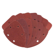 Sandpaper Triangle Hook Loop Abrasive Sanding Disc 140 x 98 mm Grit 401000 5Piece Set HFA001