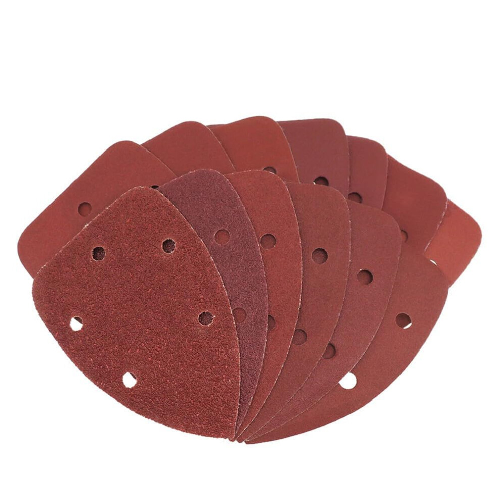 Sandpaper Triangle Hook Loop Abrasive Sanding Disc 140 X 98 Mm Grit 401000 5Piece Set Hfa001 9426802297676