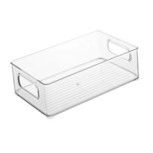 Desktop-Acryl-Aufbewahrungsbehälter für Make-up und Gesichtsmasken, durchsichtig, 13 cm x 9 cm
