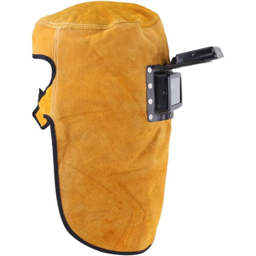 Leather Welding Mask, Durable, , HeatResistant, Breathable 1