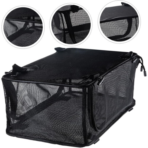 Camping Utensil Organizer Bag Mesh Storage for Cooking Tools Foldable Tableware Carrier and Convenient 2