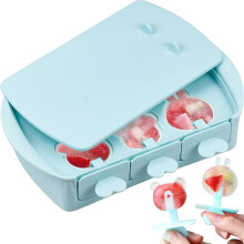 Six-Piece Cartoon Silicone Popsicle Mold Set, Odor Prevention With Ice Cube Tray Lid, Reusable Easy Release Sticks, Non-Stick Food-Grade Material, Bpa