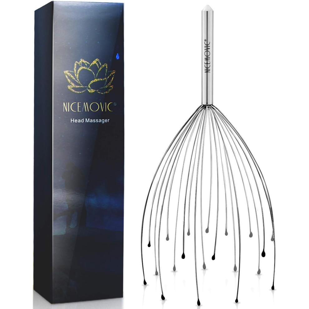 Innovative Scalp Massager, Deep Relaxation & Stress Relief, Flexible Fingers For Enhanced Blood Circulation And Easy To Carry, Perfect Gift Set
