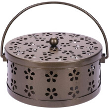 Decorative Mosquito Coil Holder & Incense Burner, Portable Incense Burner for Home Outdoor Camping (Bronze)