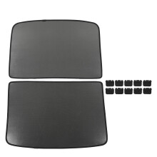 Sunroof Shade For Tesla Model Y, Heat Insulation UV Defense Double Side Mesh Fabric Cooling Effect Retractable Snap On Design Easy Folding Storage