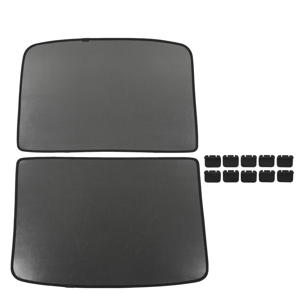 Sunshade Roof For Tesla Model Y, Double Side Mesh Fabric Cooling Effect Snap On Design Retractable Structure Uv Protection Heat Insulation Easy 9190834840024