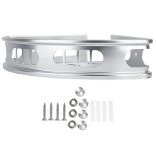 Étagère d'angle murale en aluminium durable, résistante et facile à nettoyer, idéale pour ranger votre salle de bain. Gain de place garanti.