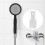 Universal Type Shower Wand Holder Aluminum Shower Head Bracket Rust Resistant Wall Mount Adjustable Angle Practical Bathroom Installation Accessory 2