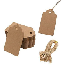 Vintage Kraft Paper Gift Tags, Non-Toxic And Odorless Blank Gift Labels With Ink-Absorbent Properties For Personalized Crafting